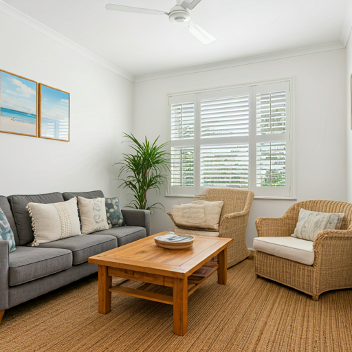 Simple and Elegant Sala set - DIY Easy Fit Shutters