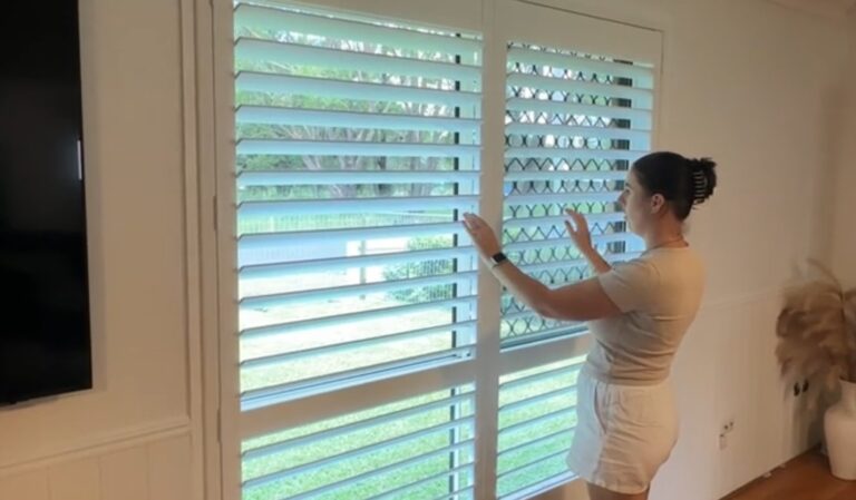 Customer Enjoying the View - DIY Easy Fit Shutters