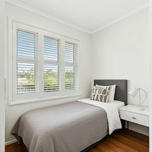 Bedroom Simple Shutter - DIY Shutters