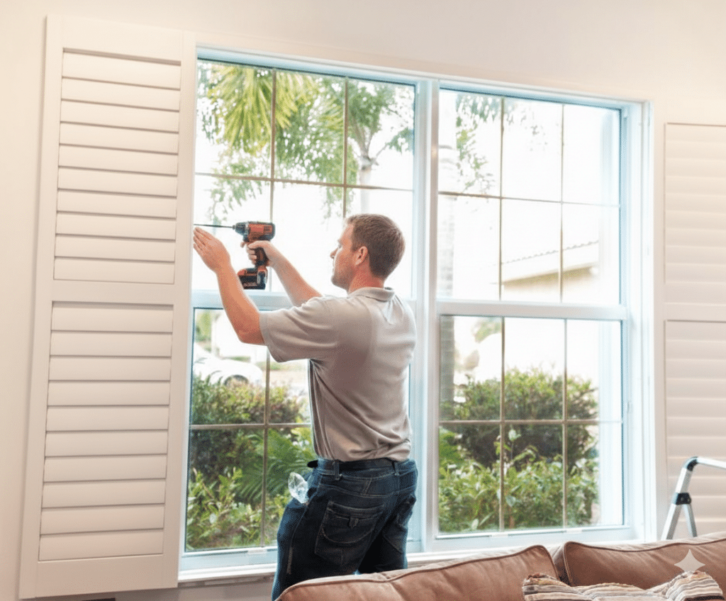 shutter installation