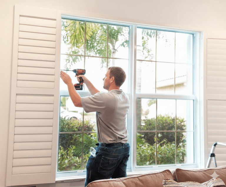 shutter installation